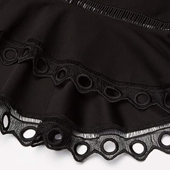 Nanette Nanette Lepore Sleeveless One Shoulder Knit Dress W/high-Low Flounce 4 - Picture 5 of 5